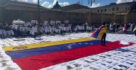Protestan venezolanos en Roma por liberación de presos políticos