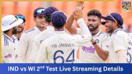 India vs West Indies 2nd Test Live Streaming: Date, Time, Venue & Where to catch all the action Live!