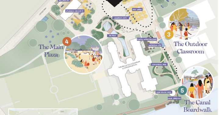 Concept plan and community survey released for 'Belle Isle Commons'