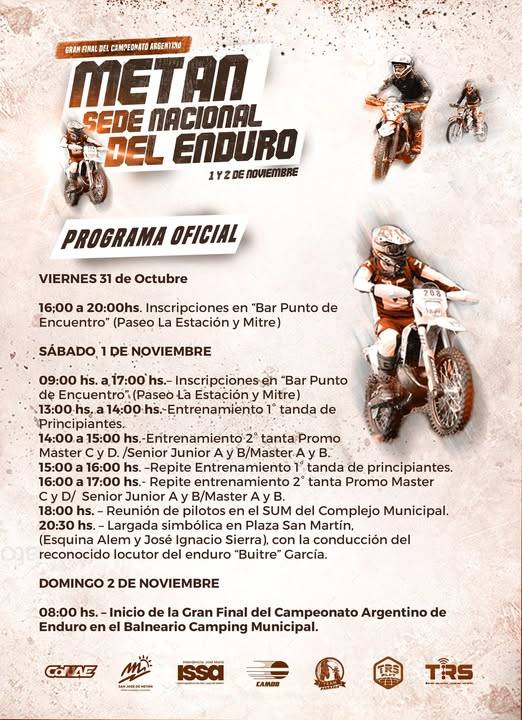 San José de Metán será Sede Nacional del Enduro este fin de semana