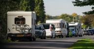 Residents blast campervans for using drugs, leaving rubbish, and  dumping human waste along peaceful riverside road