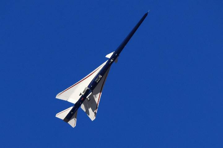 NASA’s supersonic X-59 jet quietly soars over California desert in first test flight