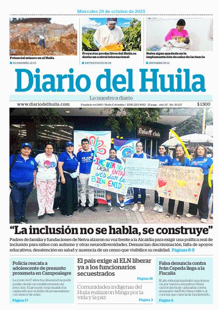 Diario del Huila 29 de octubre de 2025
