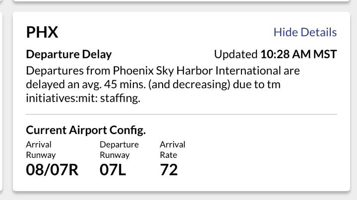 Sky Harbor impacted by staffing issues, dozens of flights delayed on Friday