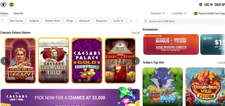 The Caesars Casino NJ $10 no deposit bonus is among the best online casino promos out this weekend