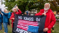 Trump posts fake video dumping brown substance on rally as GOP dismisses No Kings marches