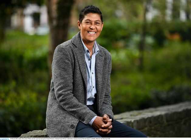 Former soccer and rugby international Jackie McCarthy O’Brien takes a deep dive into what it means to be Irish, gay and black