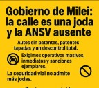 Defensor del Pueblo de Avellaneda: "En el gobierno de Milei la calle es una joda; la ANSV está ausente"