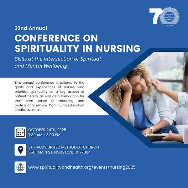 32nd Annual Spirituality in Nursing Conference to Highlight Mental Health and Spiritual Care