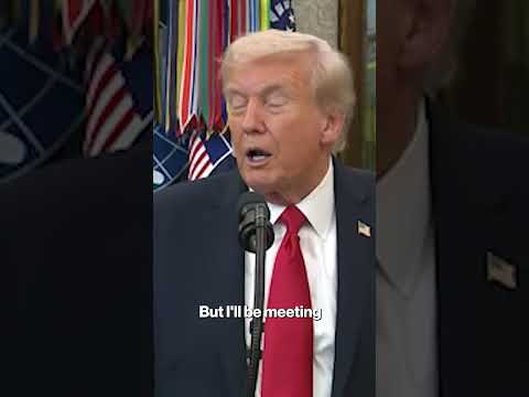 Trump announces new meeting in effort to end Russia & Ukraine war #shorts