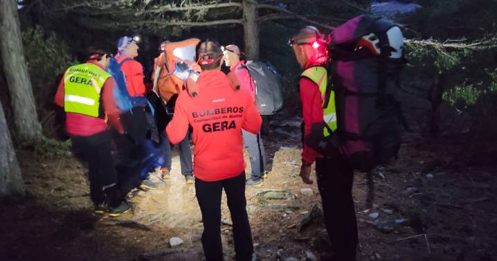 El rescate de un joven tras caer ocho metros en La Pedriza