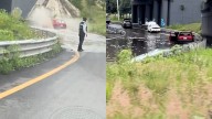 "Mira, se le Dijo" y Aún Así Conductor Terminó Varado en Inundación de Puebla