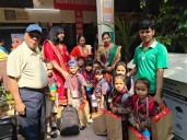 दिवाली पर्व पर रंगोली और दीया बनाओ प्रतियोगिता आयोजित