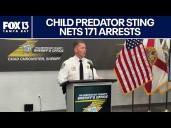 Florida teen rescued, child predator sting leads to 171 arrests