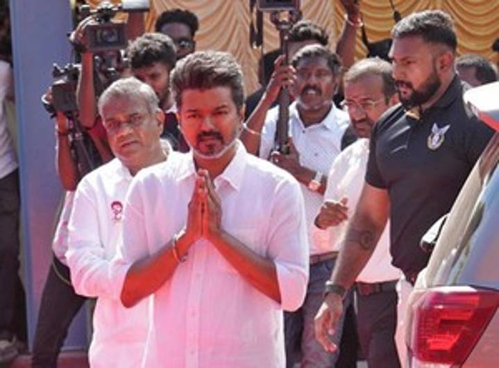 A month after Karur stampede, Vijay meets families of victims at private resort