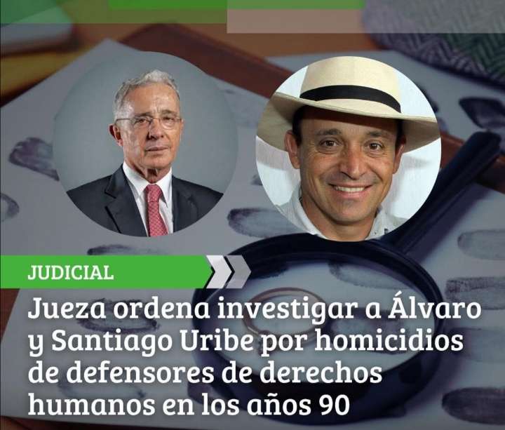 "Justicia para los Defensores de Derechos Humanos: Investigan a Álvaro Uribe Vélez por Asesinatos en la Década de 1990"