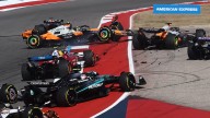 Colapinto terminó 14° en el accidentado sprint del GP de Estados Unidos