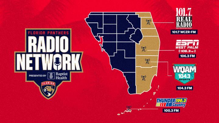 Florida Panthers Announce 2025-26 Radio Network Presented by Baptist Health
