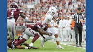 Texas' Arch Manning apparently injured in overtime win against Mississippi State