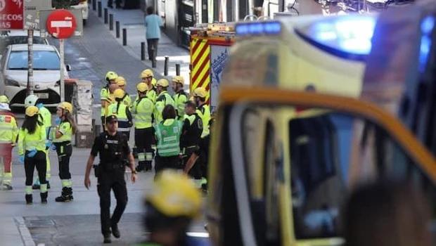 El derrumbe parcial de un edificio dejó al menos tres heridos y cuatro desaparecidos en Madrid