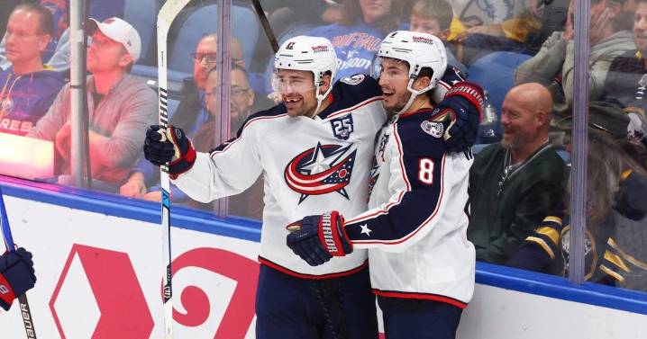 Wood scores 2 including winner in return from injury, lifting Blue Jackets to 4