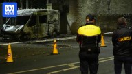 Why have protesters clashed with police in Dublin?