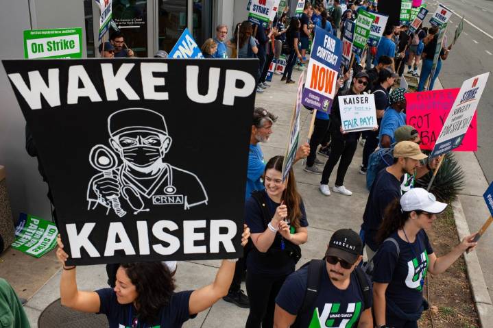 31,000 nurses, staff heading into 5-day strike with Kaiser