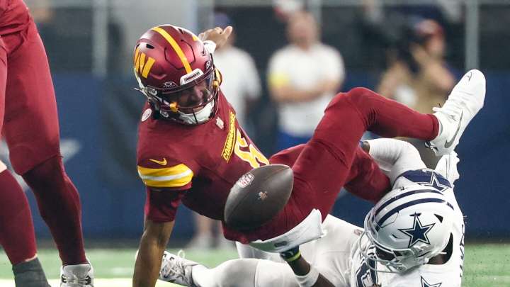 Cowboys win big, 44-22, as Commanders lose Jayden Daniels