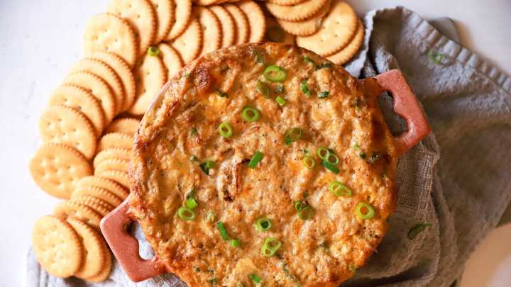 Cajun Crab Dip perfect when the best seat for the game is the couch