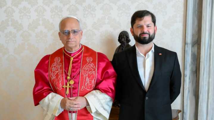 Boric se reunió con el papa León XIV
