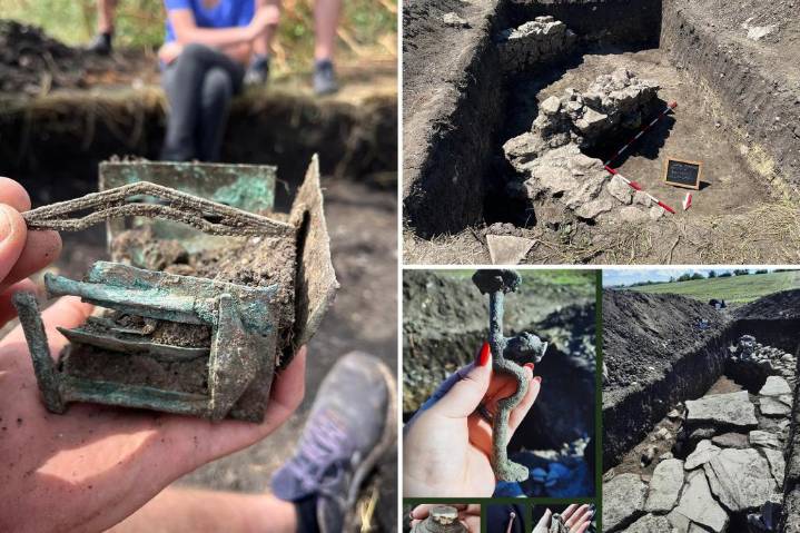 Bronze box from ancient Roman Empire discovered in Romania