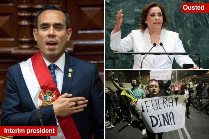Peru President Dina Boluarte removed by Congress, successor Jose Jeri vows 'war on crime'