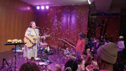 At this library in Brooklyn, hushed tones are discouraged