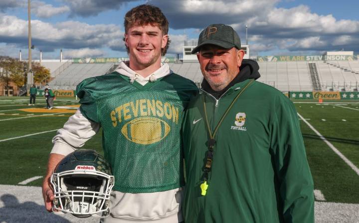 Football: Stevenson's Zach Becker shines for father, coach