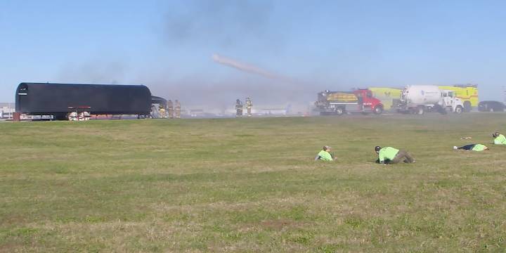 Louisville’s Muhammad Ali International Airport holds airplane crash simulation