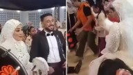 Ashraf Abu Hakam: Horror moment groom dies during first dance with bride captured on video in Egypt