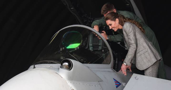 Kate Middleton tries hand at flying RAF Typhoon on debut in special royal role