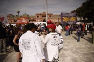 Paro y protesta. Nueva marcha de trabajadores del Hospital Garrahan para reclamar por la aplicación de la emergencia pediátrica