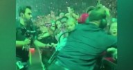 Billie Eilish aggressively pulled by fan in barricade during Miami concert, video shows