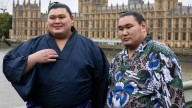 Stars of sumo head to London's Royal Albert Hall with focus on yokozuna Hoshoryu Tomokatsu and Onosato Daiki