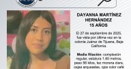 Se busca a Dayanna Martínez Hernández de 15 años
