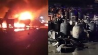 Truck carrying LPG cylinders collides with chemical tanker on Jaipur-Ajmer highway, triggers chain of explosions – VIDEO
