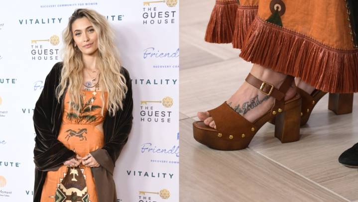 Paris Jackson's Studded Sandals Show a Western Take on Platforms