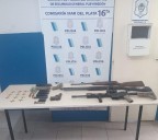 Secuestraron un arsenal de armas en una casa del barrio Santa Rita