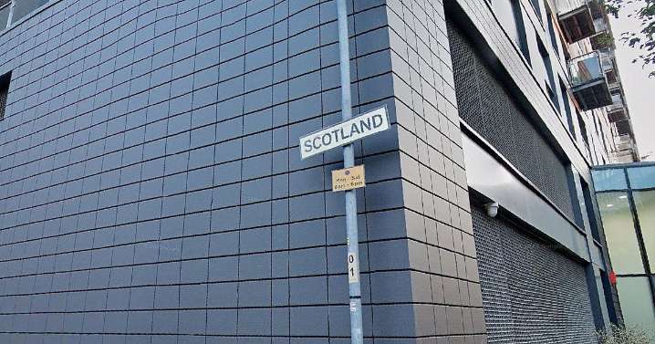 Why there's a street sign that simply says 'Scotland' in the heart of Manchester