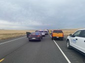 Deadly crash involving garbage truck closes Highway 2 near Reardan