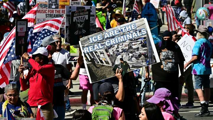 Here's how the No Kings protests are playing out