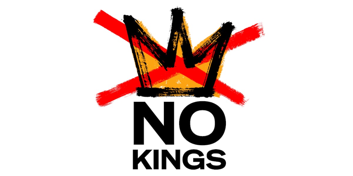 Demonstrators make their voices heard during No Kings assembly downtown