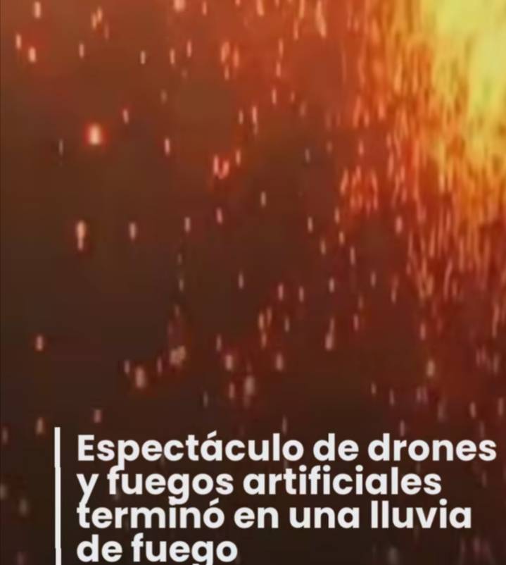 "Caos en el Cielo: Show de Drones y Fuegos Artificiales se Descontrola en China"