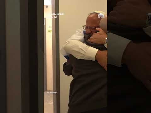 Israeli hostage Eitan Mor reunited with his family